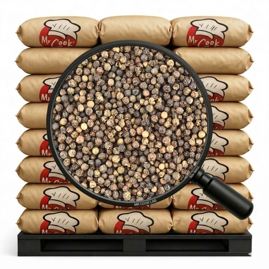 Black Pepper Whole 550G/L - Bulk