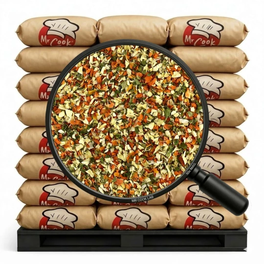 Dried Vegetables Granules 1-4mm (5 ingredients) Basic Line - Bulk