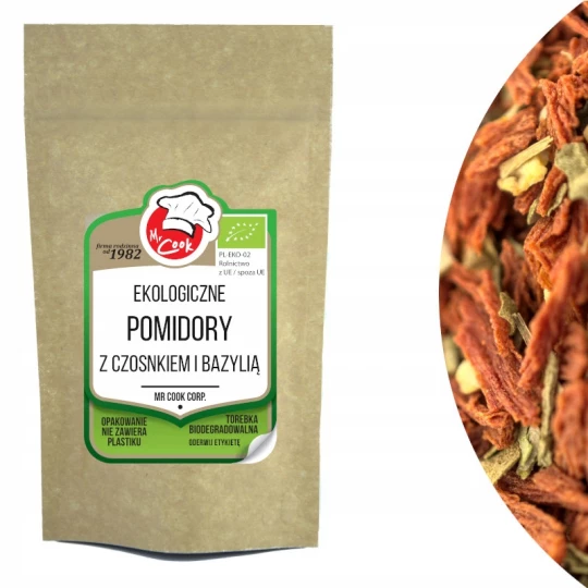 Organic Tomatoes With Basil and Garlic Premium Line