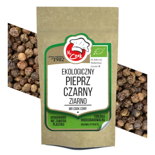 Organic Black Pepper Whole Cleaned