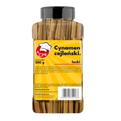 Cinnamon (Ceylon) Sticks 8 cm - Premium Line 200g Słoik PET