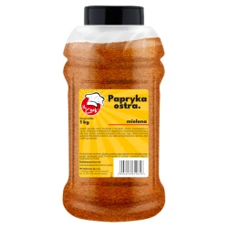 Paprika Ground Hot - Premium Line 1kg Słoik PET