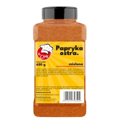 Paprika Ground Hot - Premium Line 650g Słoik PET