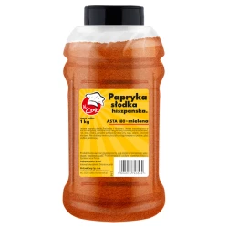 Paprika Ground Sweet Asta 180 - Premium Line 1kg Słoik PET