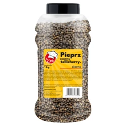 Black Pepper Tellicherry Whole - Premium Line 1kg Słoik PET