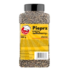Black Pepper Tellicherry Whole - Premium Line 550g Słoik PET