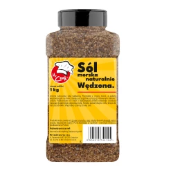 Sea Smoked Salt (Fine) - Premium Line 1kg Słoik PET
