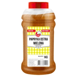 Paprika Ground Hot A40 - HoReCa Basic Line 1kg Słoik PET