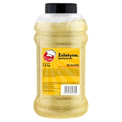 Gelatine Bloom 180 - Premium Line 1.2kg Słoik PET