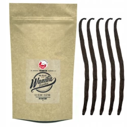Vanilla Bourbon Pods 14-16 cm Madagascar - Premium Line 5szt Doypack