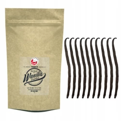 Vanilla Bourbon Pods 14-16 cm Madagascar - Premium Line 10szt Doypack