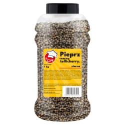 Black Pepper Tellicherry Whole - Premium Line 1kg Słoik PET