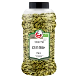 Organic Cardamon Whole Green 650g Słoik PET
