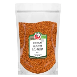 Organic Paprika Red Granulate 1-3 mm 900g Doypack