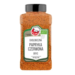 Organic Paprika Red Granulate 1-3 mm 450g Słoik PET