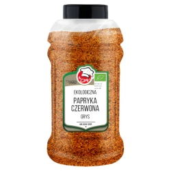 Organic Paprika Red Granulate 1-3 mm 750g Słoik PET