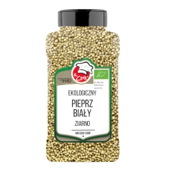 Organic Pepper White Whole 700g Słoik PET