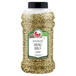 Organic Pepper White Whole 1kg Słoik PET